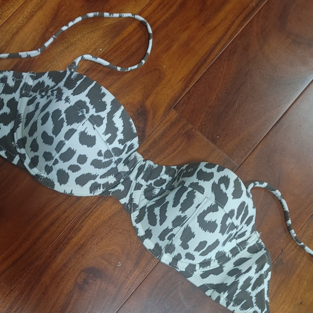 J.Crew Leopard Print Bikini Top